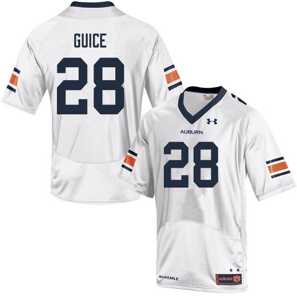 Men's Auburn Tigers #28 Devin Guice White 2019 College Stitched Football Jersey